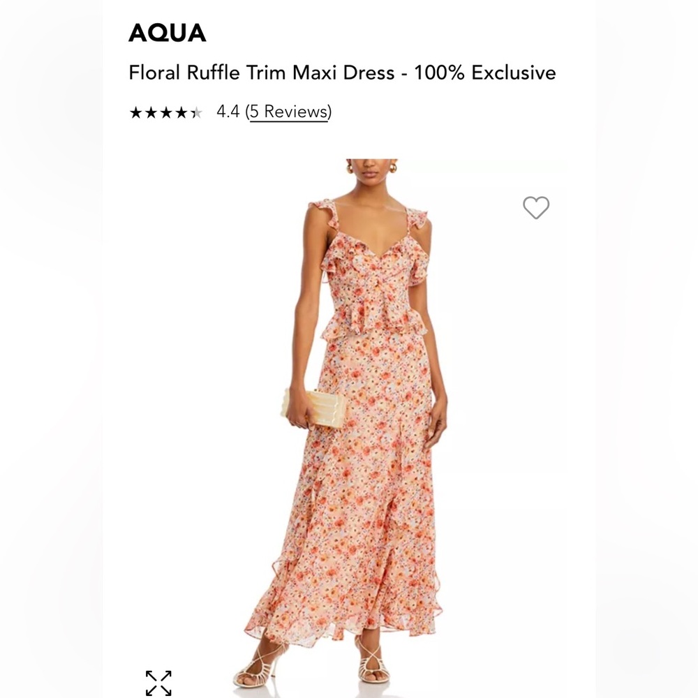 Aqua floral dress